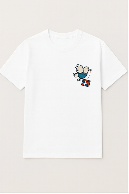 T-shirt blanco Bordado PEDIR – 100 % Algodón Premium