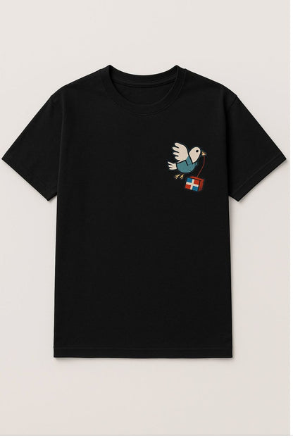 T-shirt negro Bordado PEDIR – 100 % Algodón Premium